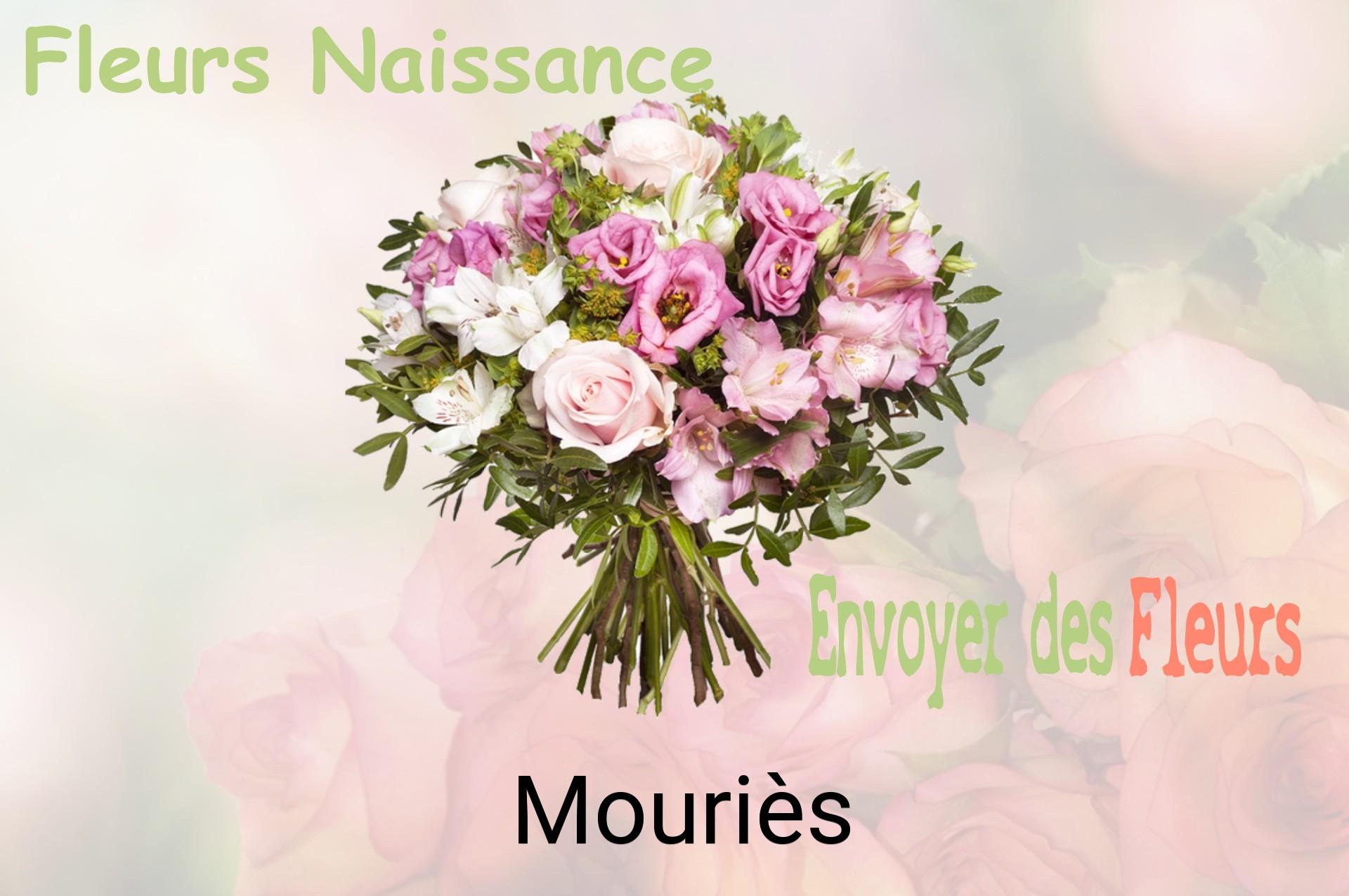Bouquet de fleurs de naissance livré à Mouriès